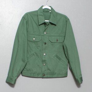 Uniqlo green cotton denim style jacket